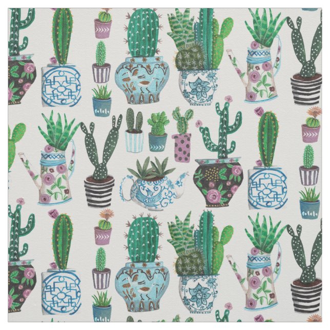 Cactus succulents Surface Pattern | Stoff (Muster)