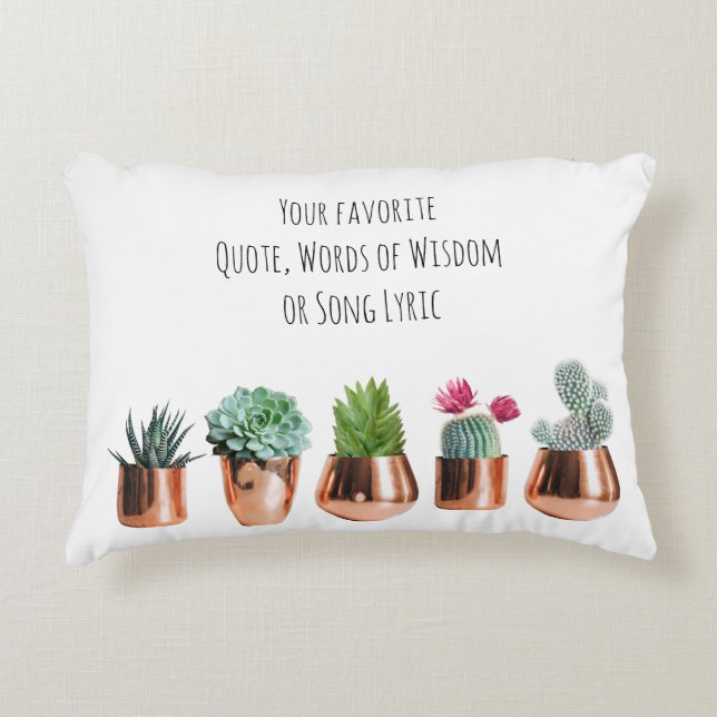 Cactus succules Ihr Lieblingsangebot, Song Dekokissen (Vorderseite)