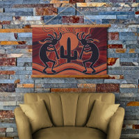 Cactus Sunset Desert Kokopelli Südwest Design