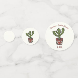 Cactus Theme Brautparty Personalisiert Konfetti
