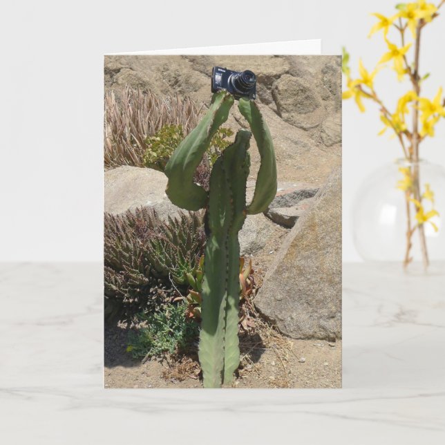 Cactus Tourist - carte (Fleur jaune)