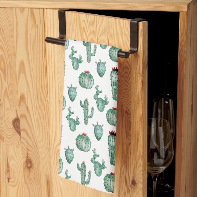 Cactus Tout Sur Imprimer Serviette De Cuisine, Per (Pliage en tiers)