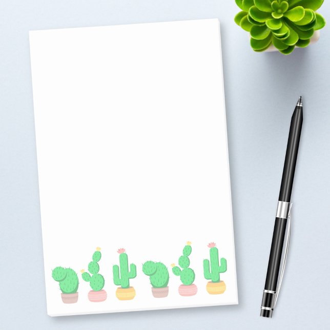 Cactus Trio Desert Modern Boho Post-it Klebezettel (Von Creator hochgeladen)