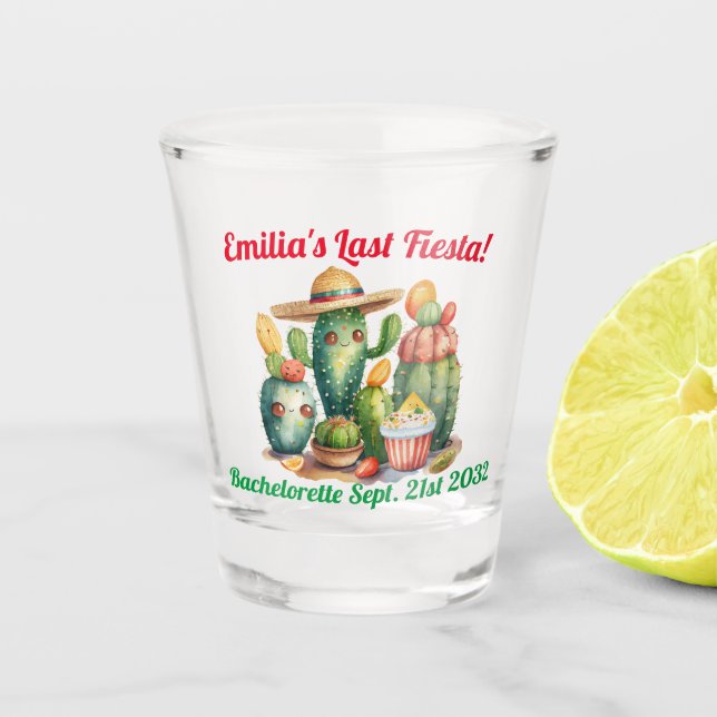Cactus Verre de tir, Fiesta Bachelorette Personnal (Devant)