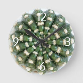 Cactus wall clock runde wanduhr