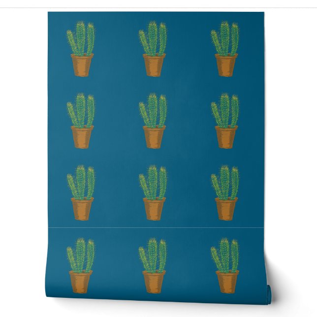 Cactus Wallpaper Tapete (Abrollen)