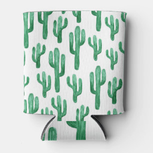 Cactus watercolor: handgezeichnet Abbildung Dosenkühler