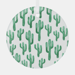 Cactus watercolor: handgezeichnet Abbildung Ornament Aus Glas