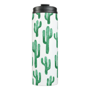 Cactus watercolor: handgezeichnet Abbildung Thermosbecher