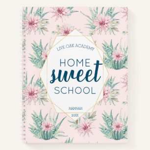 Cactus Watercolor Homeschool Notebook Journal
