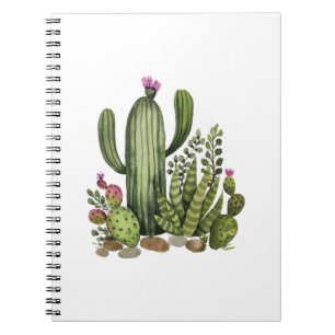 Cactus watercolor notizblock
