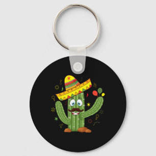 Cactus Wearing Sombrero Mexican Fiesta Cinco De Ma Schlüsselanhänger