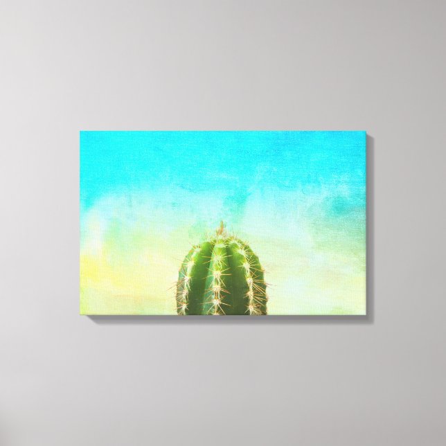 Cactus Zen Canvas Print Leinwanddruck (Vorderseite)