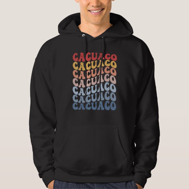Cacuaco City Groovy Retro Hoodie (Vorderseite)