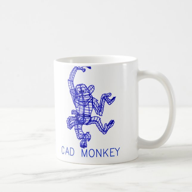 CAD-AFFE KAFFEETASSE (Rechts)