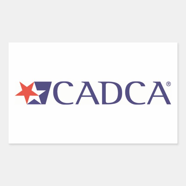 CADCA-Logo-Aufkleber Rechteckiger Aufkleber (Vorderseite)
