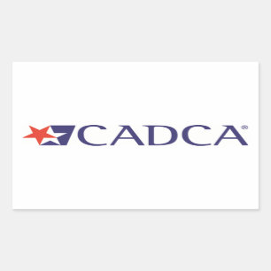 CADCA-Logo-Aufkleber Rechteckiger Aufkleber