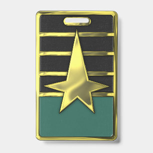 Caddet Corps Abzeichen AQUAMARIN Nametag Ausweis