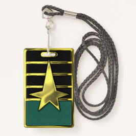 Caddet Corps Abzeichen AQUAMARIN Nametag Ausweis