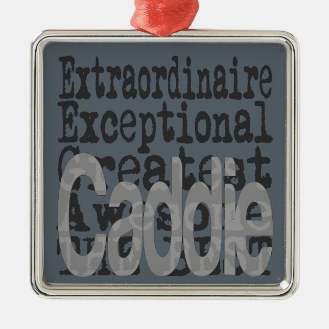 Caddie Extraordinaire Ornament Aus Metall (Vorne)