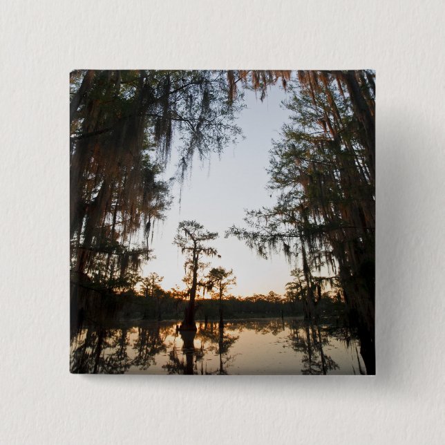 Caddo Lake at sunrise Button (Vorderseite)