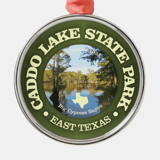 Caddo Lake SP Ornament Aus Metall (Vorne)