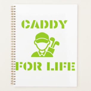 Caddy de golf pour la vie Citation Vert Citron