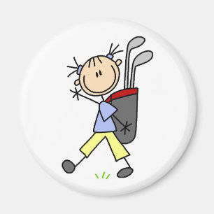 Caddy mit Golfbag-Magnet Magnet