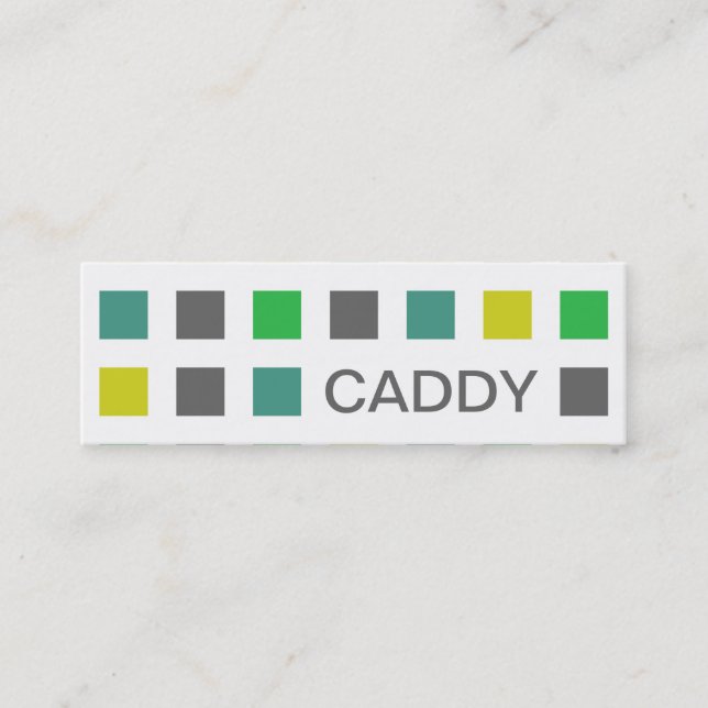 CADDY (Mod Quadrate) Mini Visitenkarte (Vorderseite)