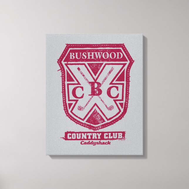 Caddyshack | Bushwood Country Club Crest Leinwanddruck (Vorderseite)