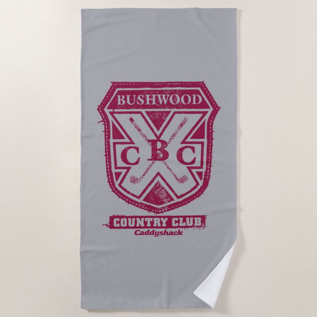Caddyshack | Bushwood Country Club Wappen Strandtuch (Vorderseite)