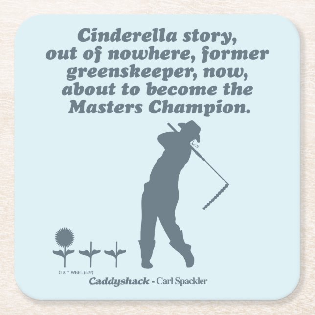 Caddyshack | Cindrella Story Rechteckiger Pappuntersetzer (Vorderseite)