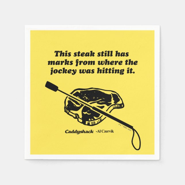 Caddyshack | Dieser Steak hat immer noch Markierun Serviette (Vorderseite)