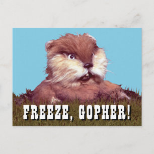 Caddyshack   Freeze, Gopher! Postkarte