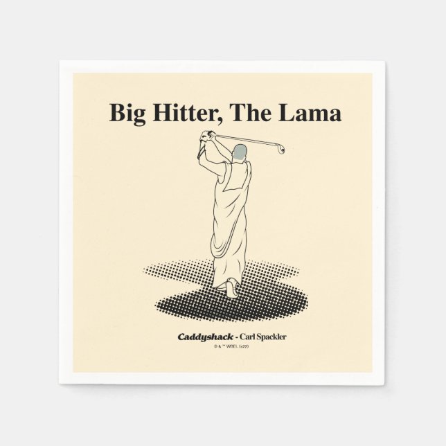 Caddyshack | Großer Hitter, der Lama Serviette (Vorderseite)