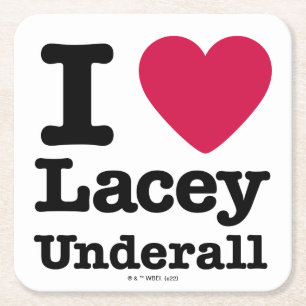 Caddyshack I Liebe Lacey Underall Rechteckiger Pappuntersetzer