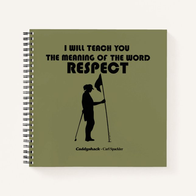 Caddyshack | Ich werde Ihnen die Bedeutung des W b Notizbuch (Vorderseite)