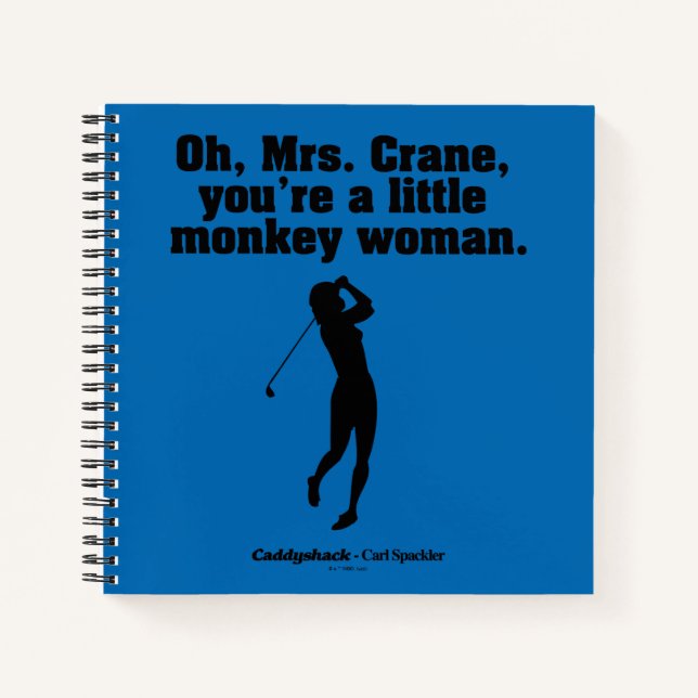 Caddyshack | Oh Mrs. Crane Notizbuch (Vorderseite)