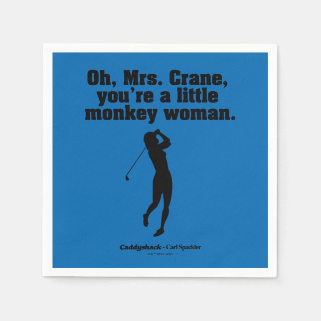 Caddyshack | Oh Mrs. Crane Serviette (Vorderseite)