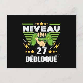 Cadeau 27 Jährlicher Gamer7 27 Postkarte