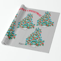 30 pouces x 6 pieds Papier d'enveloppement de Noël
