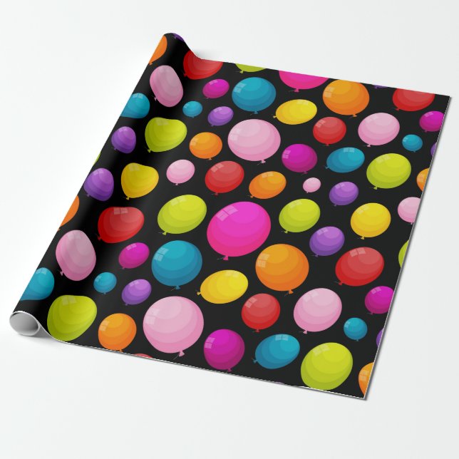 Cadeau 3- motif papier d'emballage d'anniversaire (Déroulé)