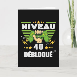 Cadeau 40 an alljährlicher Gameboard 40 Karte