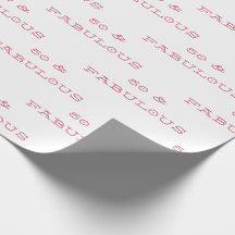 50 & Fabuleux Anniversaire Pink Texte Papier