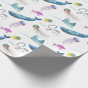 Cadeau À La Mer Nous Allons Envelopper Du Papier