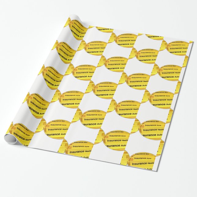 Cadeau Agent d'assurance de papier d'emballage (Déroulé)