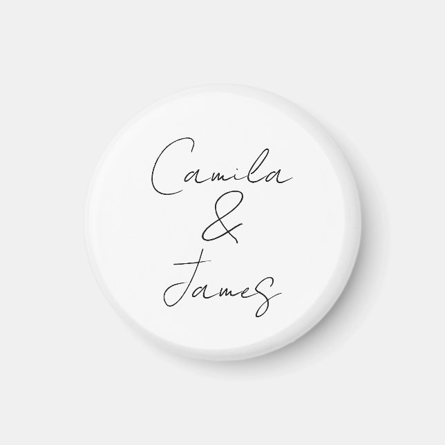 Cadeau aimant personnalisé pour invité, aimant en  (Devant)