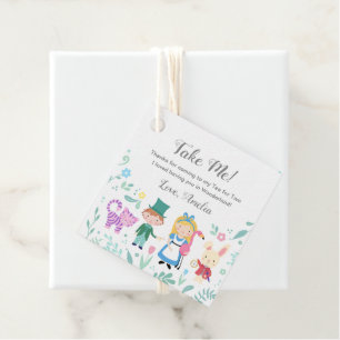 Cadeau Alice au pays des merveilles - étiquettes de faveu