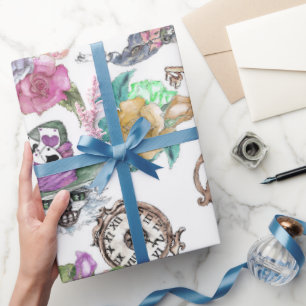 Cadeau Alice au pays des merveilles Papier d'enveloppemen