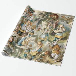 Cadeau Alice Au Pays Des Merveilles Papier Enveloppant